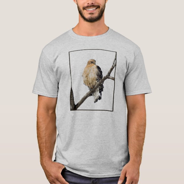 Red Shouldered Hawk T-Shirt (Front)