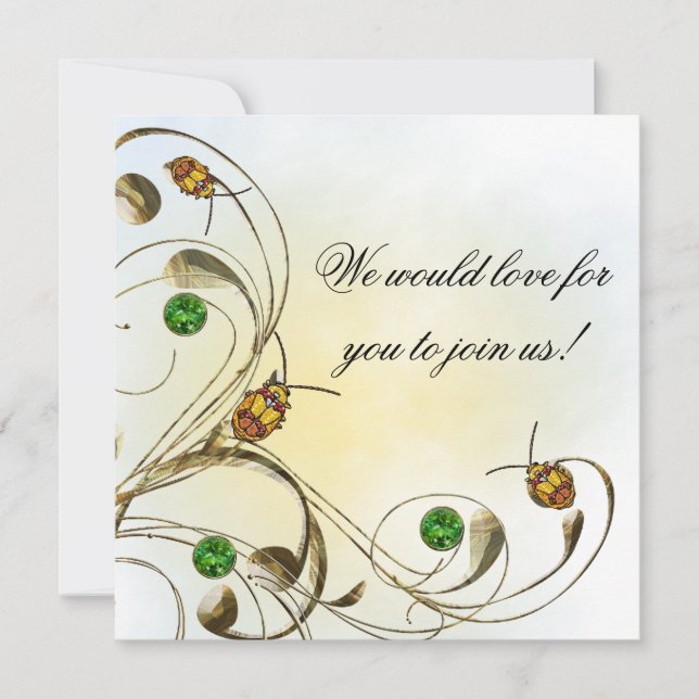 Red Shouldered Leaf Beetle Invitation (Front)