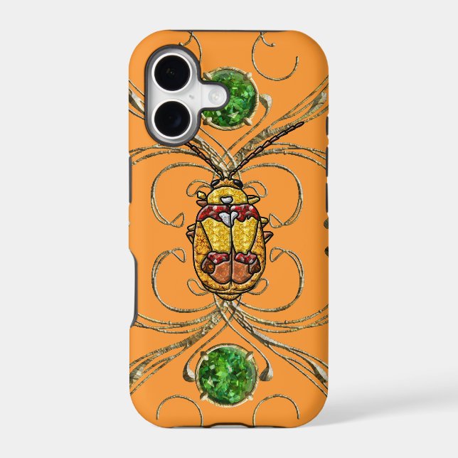 Red Shouldered Leaf Beetle Iphone Case (Back)