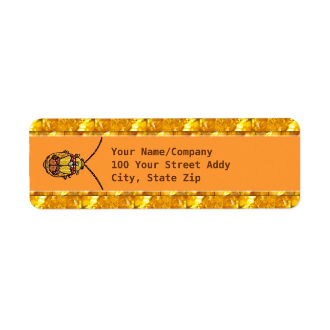 Red Shouldered Leaf Beetle Label (Front)