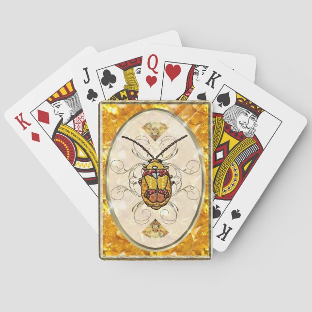 Red Shouldered Leaf Beetle Poker Cards (Back)