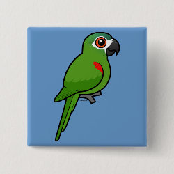 Birdorable Red-shouldered Macaw Square Button