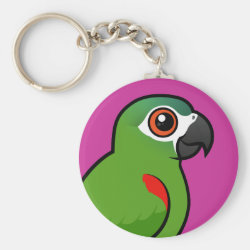 Birdorable Red-shouldered Macaw Basic Button Keychain