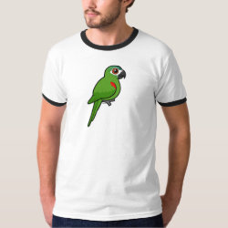 Birdorable Red-shouldered Macaw Men's Basic Ringer T-Shirt