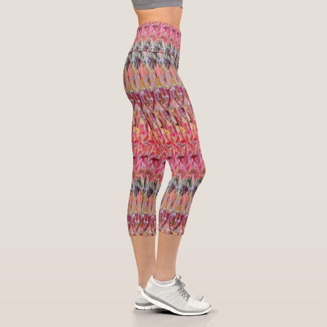 Red Shred Switchback high waisted capris pants (Right)