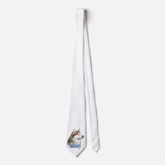 Red Siberian Husky Tie