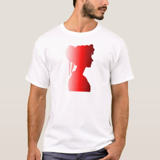 Red Silhouette 1800s Fashion Woman 1 T-Shirt