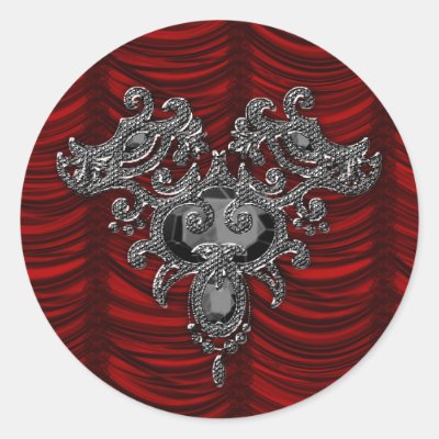 Red Silk Gothic Wedding