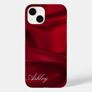 Red Silk Satin Illusion iPhone Case