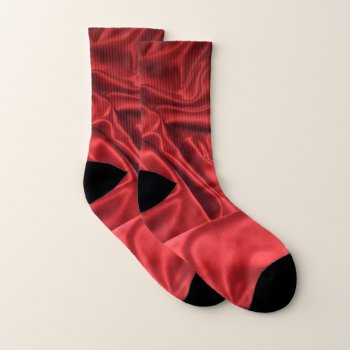 Red Silk Socks by AbstractCreature at Zazzle
