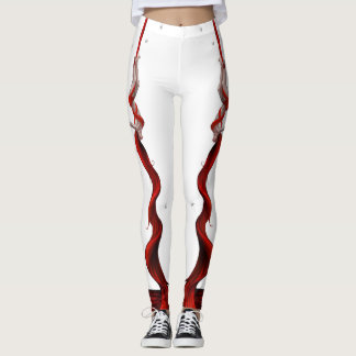 Red Silks Artist Yoga Leggings (both legs)