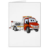 Red Silver Cartoon Tow Truck (Front)