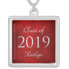 Red Silver Class of 2019 Personalized