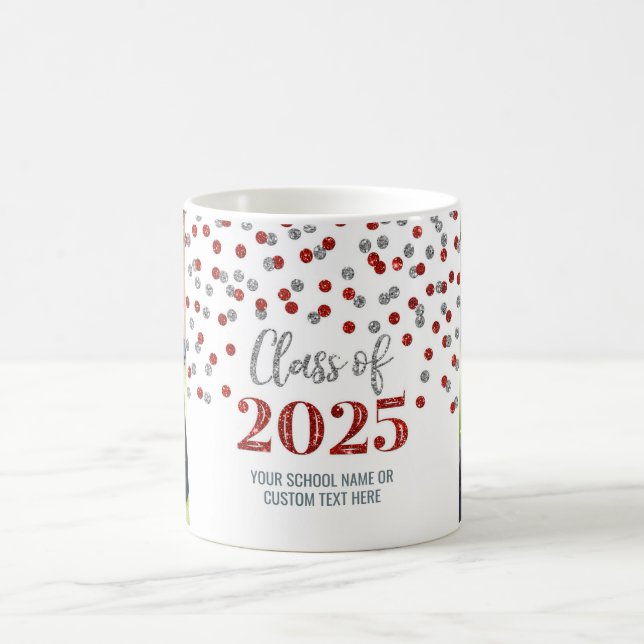 Red Silver Class of 2025 Coffee Mug (Center)