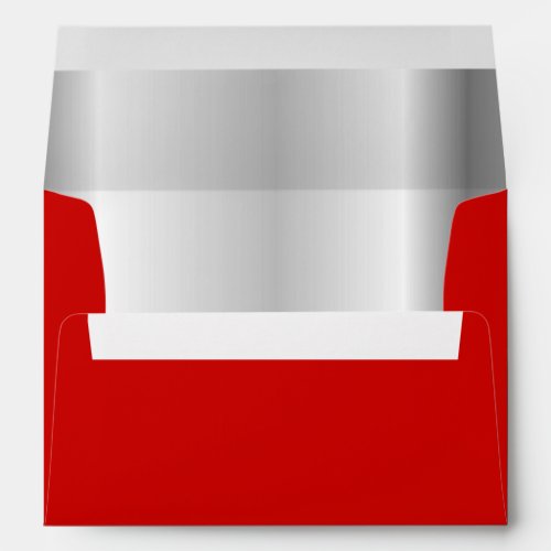 Red Silver Inner Envelope