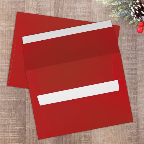 Red Simple Minimalist Return Address Classic Envelope
