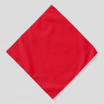 Red Simple Solid Bandana