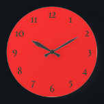 Red simple wall clock<br><div class="desc">Our design is the best choice for you</div>