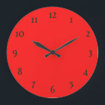 Red simple wall clock<br><div class="desc">Our design is the best choice for you</div>