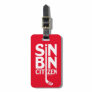 Red Sin Bin Citizen Hockey Bag Luggage Tag