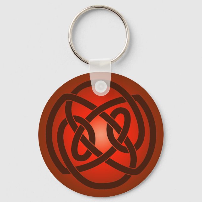Red Single Loop Knot Keychain (Front)