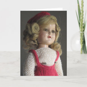 Red Skater Doll 2 Greeting Card - Blank