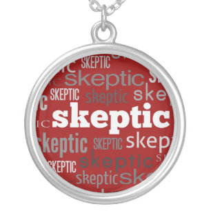 Red Skeptic Pendant Necklace