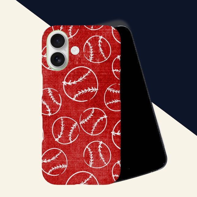 Red Sketched Baseball  Case-Mate iPhone Case (Creator Uploaded)