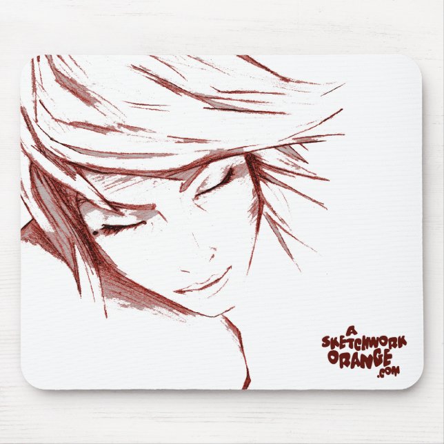 Red Sketchwork Mousepad (Front)