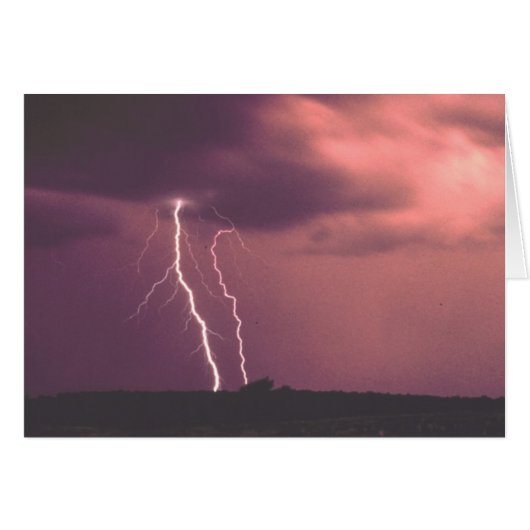 Red Skies with Lightning Cards (Front Horizontal)