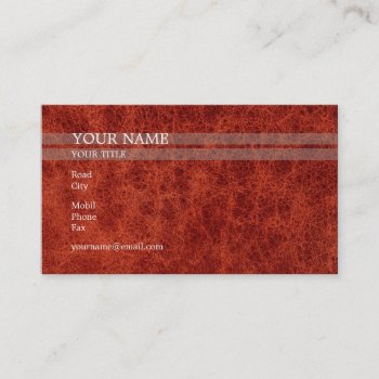 Red Skin | Elegant Business Card by wierka at Zazzle