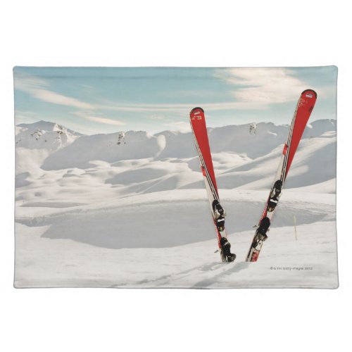 Red Skis Placemat