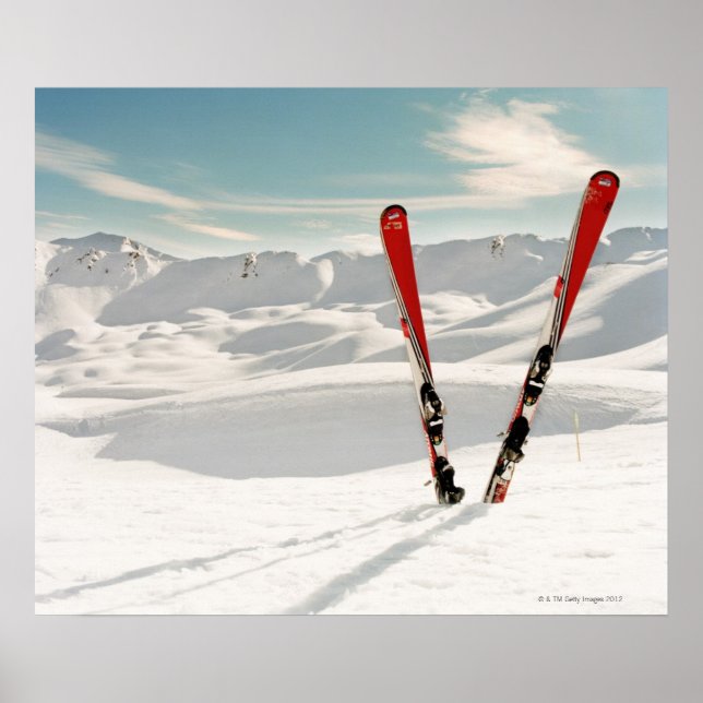 Red Skis Poster (Front)