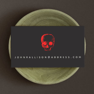 Red Skull Black Calling Card