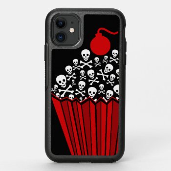  || Red Skull & Crossbone Cupcake ||  Otterbox Symmetry Iphone 11 Case by WaywardMuse at Zazzle