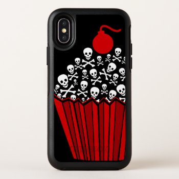  { Red Skull Cupcake }  Otterbox Symmetry Iphone X Case by WaywardMuse at Zazzle