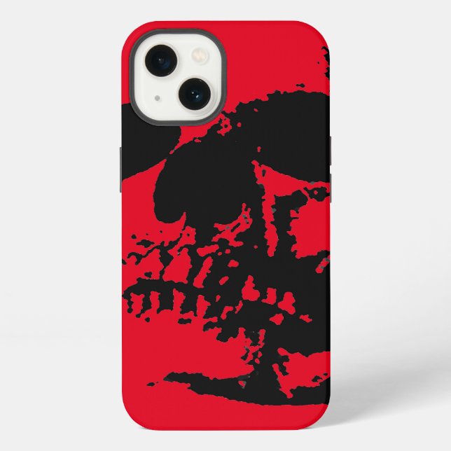 Red Skull Iphone Case (Back)