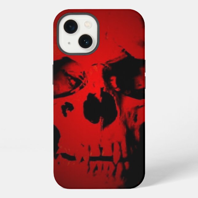 Red Skull  Iphone Case (Back)