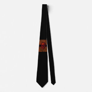 Red Skull Neck Tie