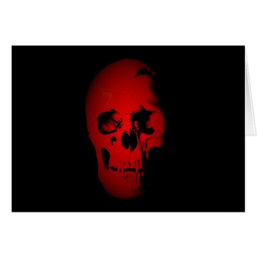 Red Skull Skeleton Cards (Front Horizontal)