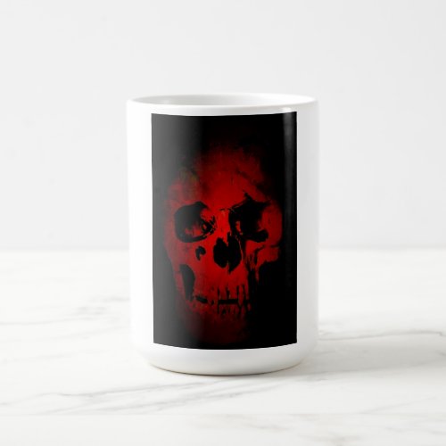 Red Skull Skeleton Fantasy Art Heavy Metal Coffee Mug