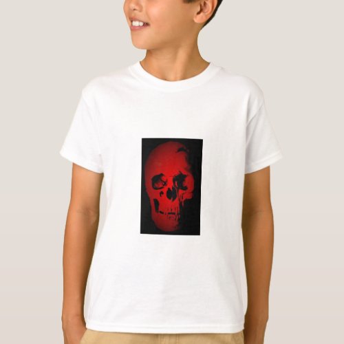 Red Skull Skeleton T_Shirt