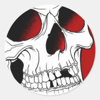 Red Skull Sticker