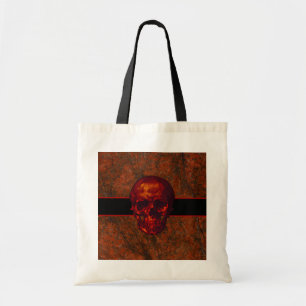 Red Skull Tote Bag