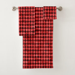 Red Skulls and Sunflower Series Design 10 Bath Towel Set