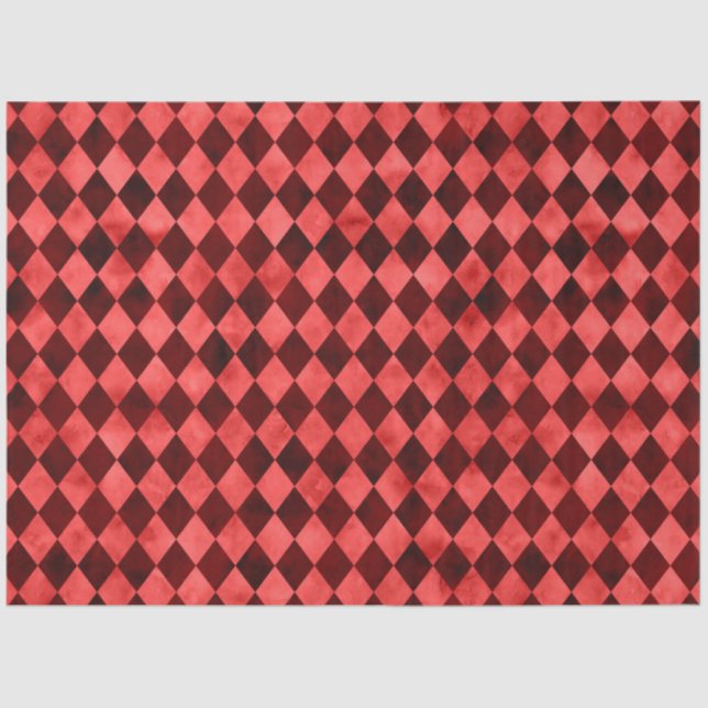 Red Skulls and Sunflower Series Design 10 Tissue Paper (Front)
