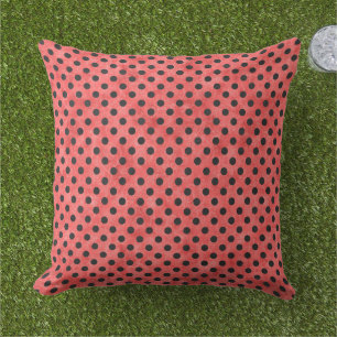 Red Skulls and Sunflower Series Design 4  Outdoor Pillow