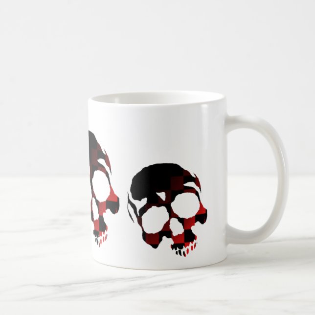 Red Skulls Coffee Mug (Right)