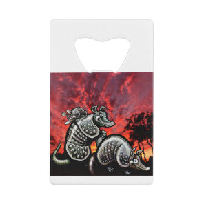 Red Sky Armadillos Credit Card Bottle Opener