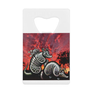 Red Sky Armadillos Credit Card Bottle Opener